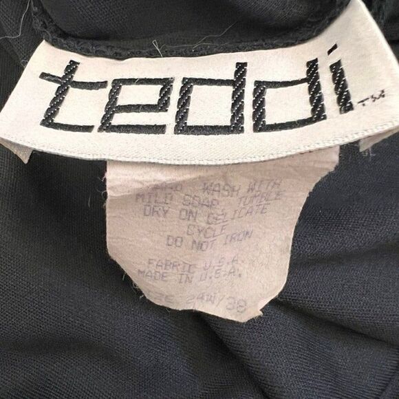 Teddi 90s Vintage Women Plus Size 24W Black Layered Midi Skirt Peasant Boho - Picture 3 of 11